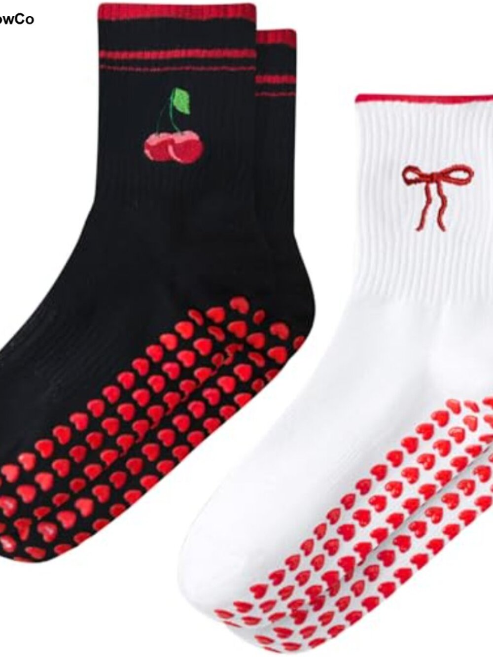 Cotton Pilates Grip Socks Women Ruffle Non Slip Yoga Barre Socks